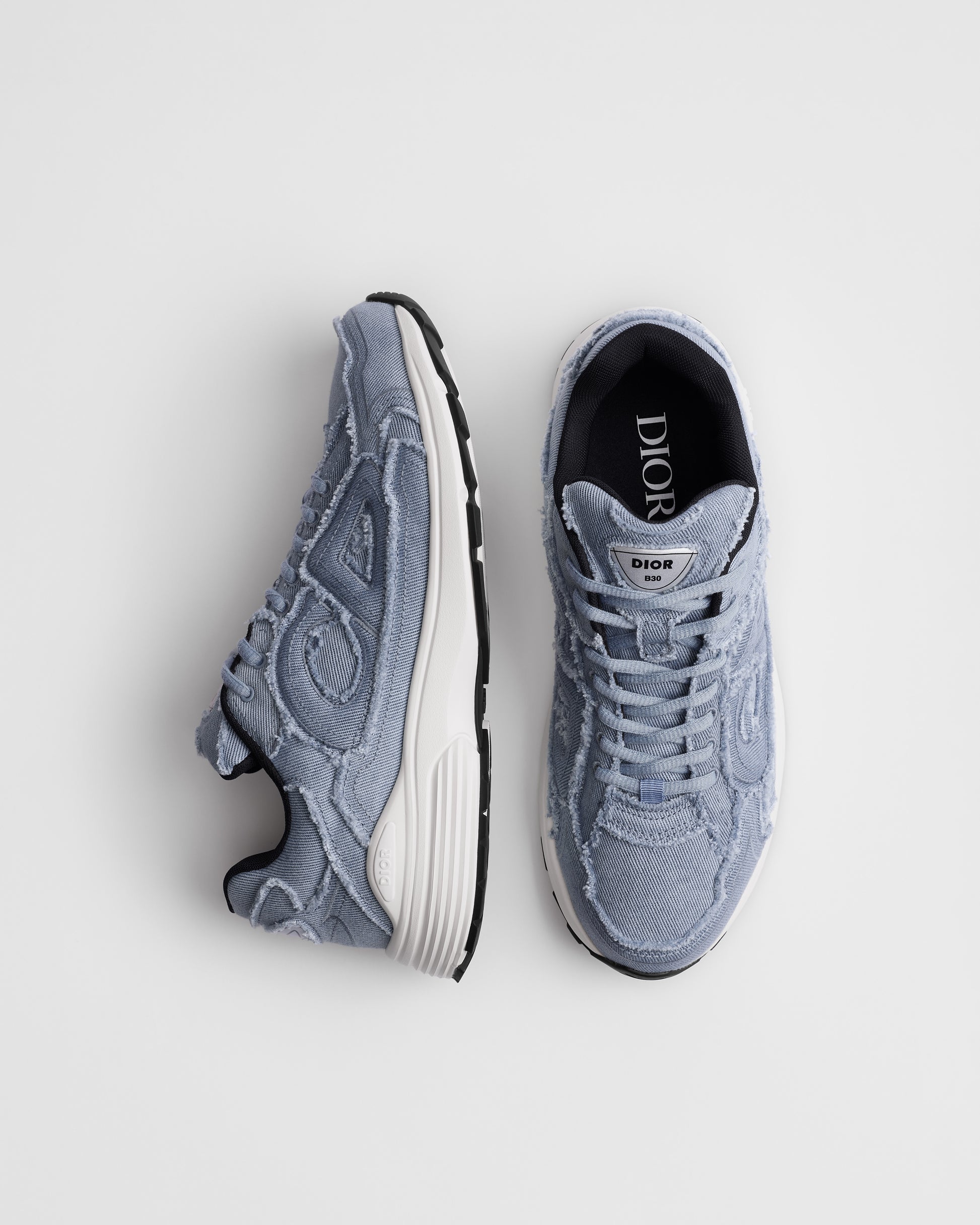 Dior B30 Countdown Denim Effrangé Bleu vue 2 — TP SNEAKERS