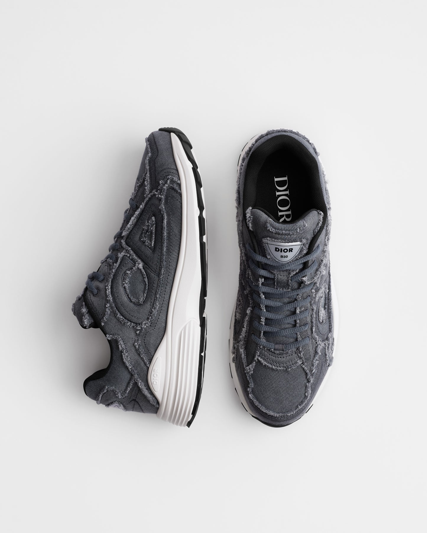 Dior B30 Countdown Denim Effrangé Gris vue 2 — TP SNEAKERS