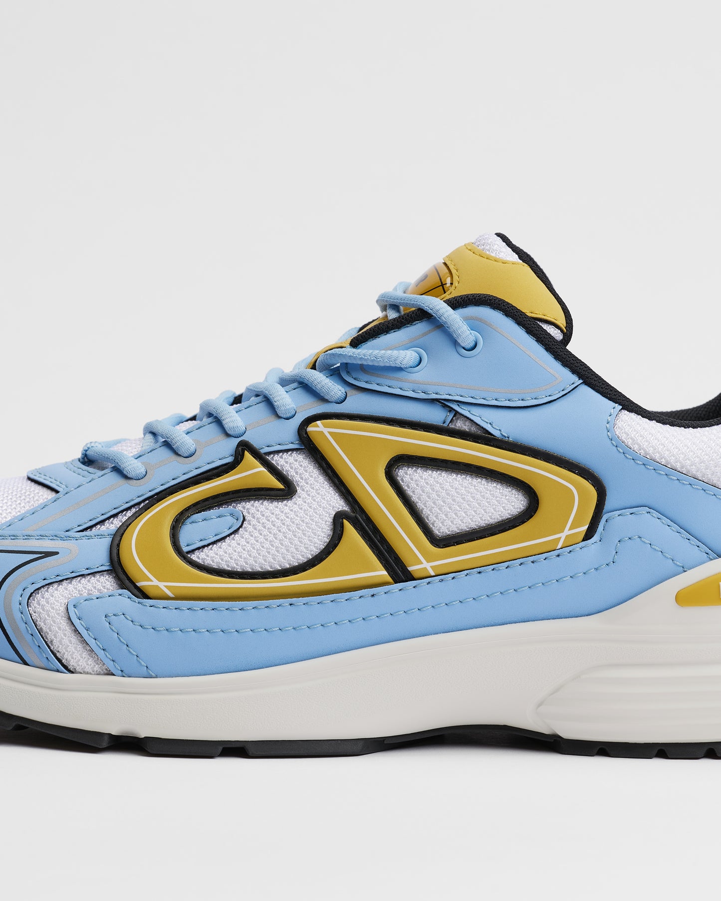 Dior B30 Countdown Blanc / Bleu Clair / Doré vue 4 — TP SNEAKERS