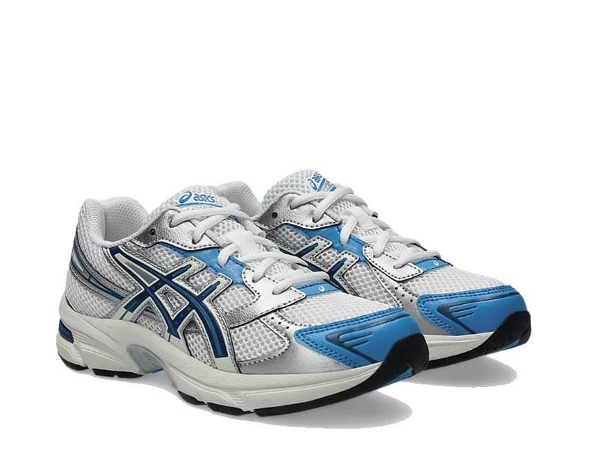 ASICS Gel-1130 GS White / Twilight Blue - vue 2