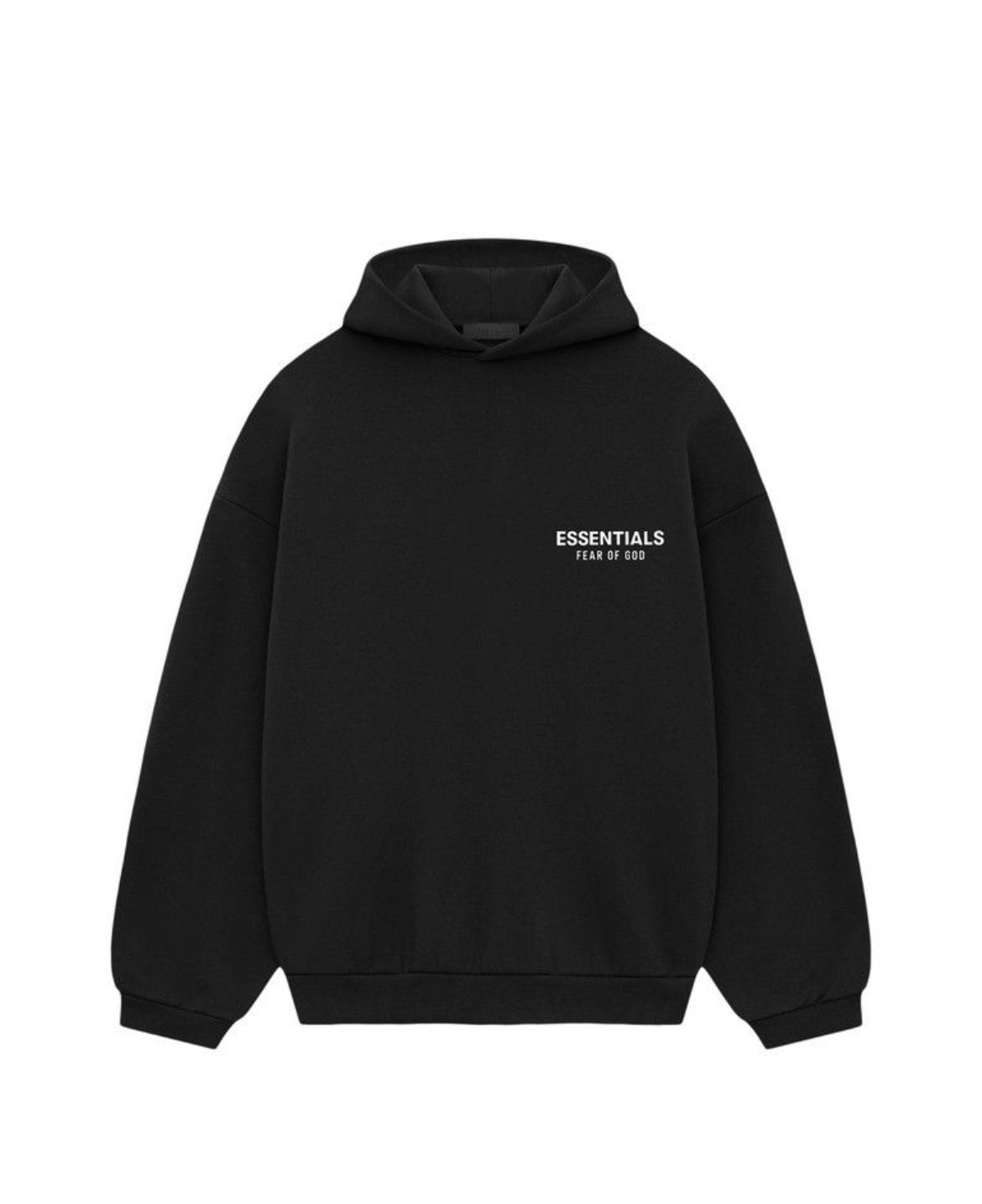 Fear of God Essentials (FW24) Fleece Hoodie Black — TP SNEAKERS