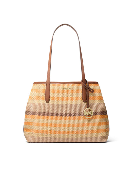 Michael Kors Avalon Medium Striped Woven Tote Bag — TP SNEAKERS