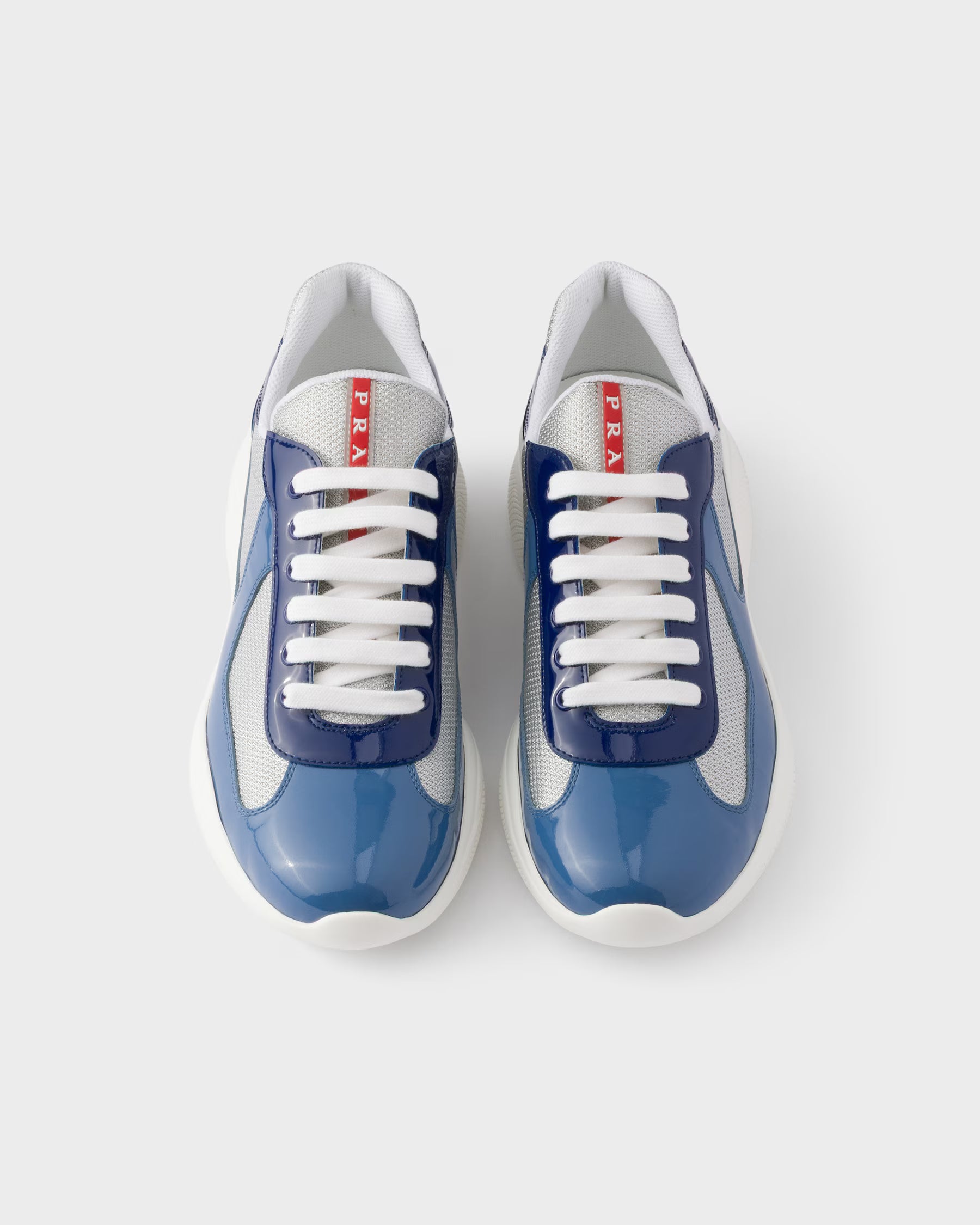 Prada America's Cup Bleu Roi / Argent vue 3 — TP SNEAKERS